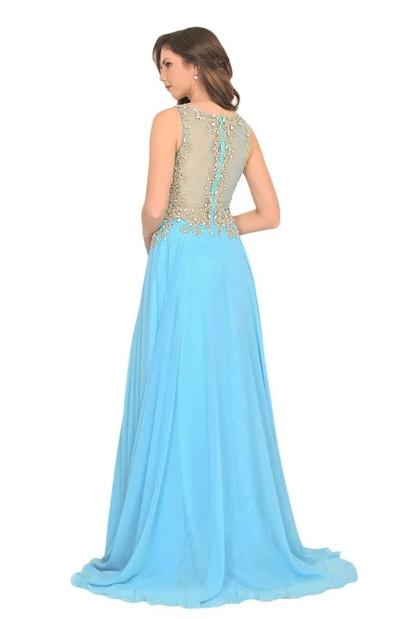 2024 Prom Dresses Scoop Chiffon With Beading A PTPS21JR