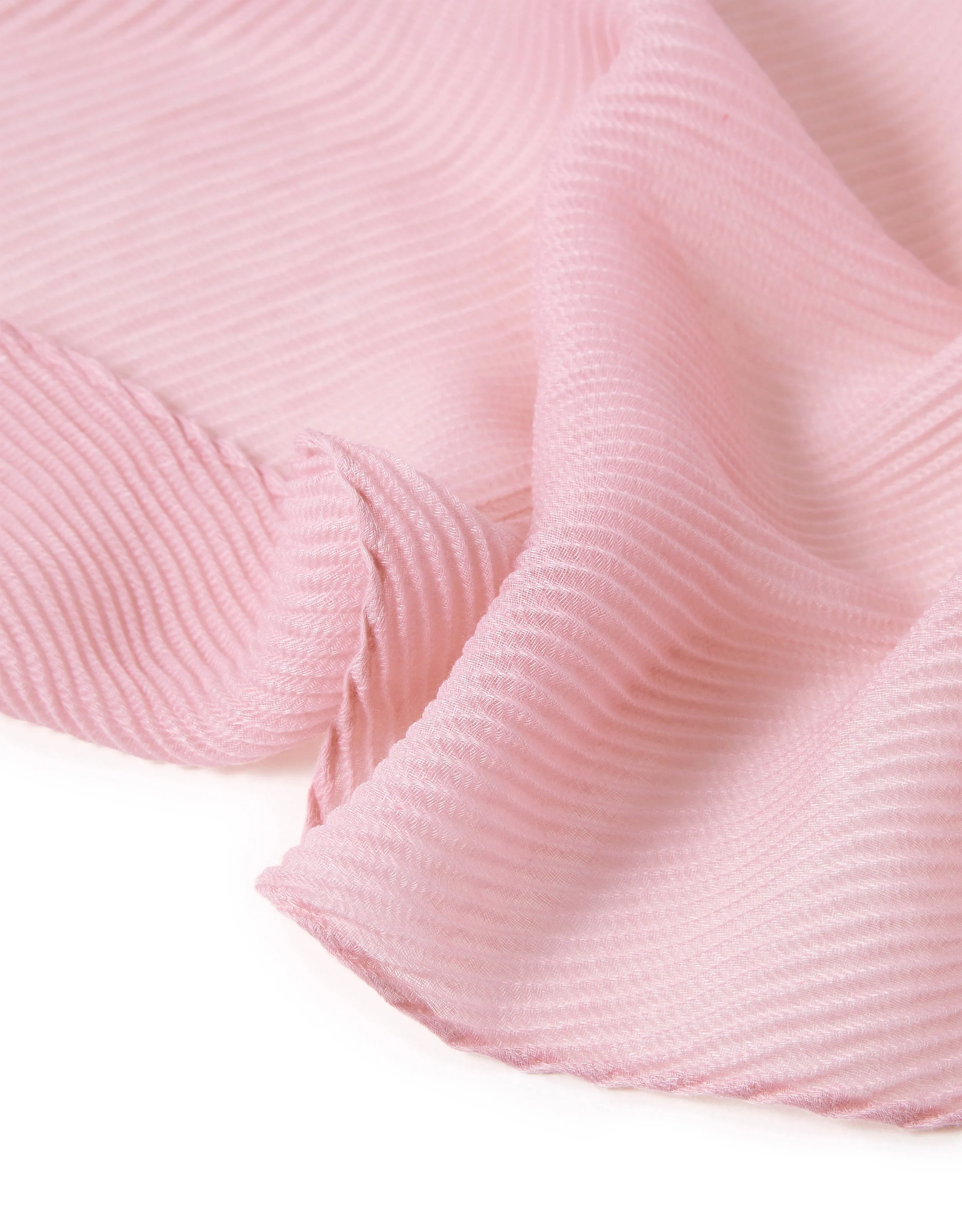 Accessorize London Women's Lightweight Pleat Scarf  Pink