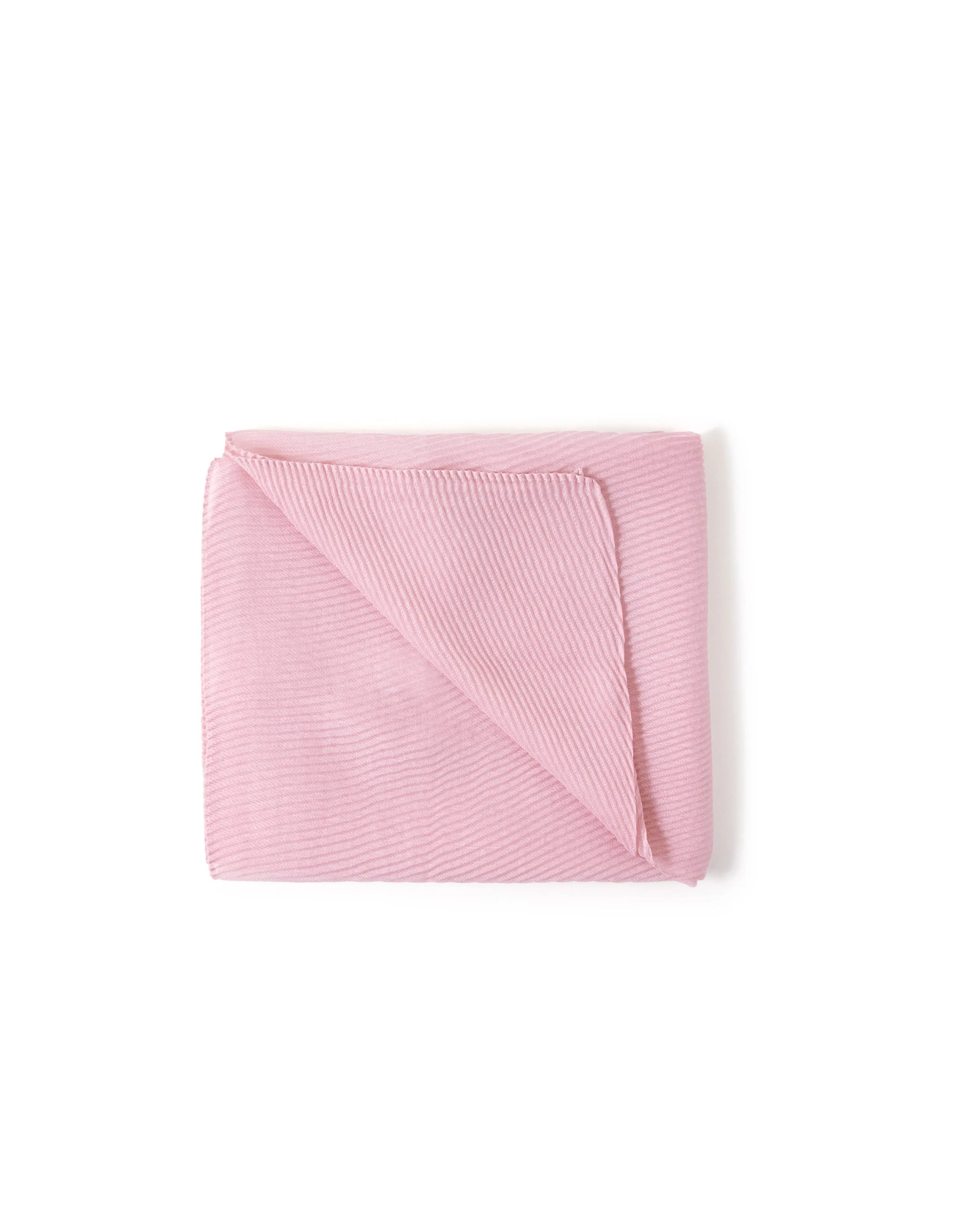 Accessorize London Women's Lightweight Pleat Scarf  Pink