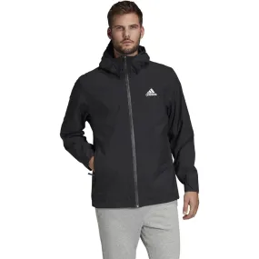 adidas Men's Black BOS 3-Stripe Rain Ready Jacket