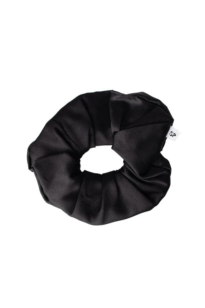 AIYA SCARLET AND BLACK SCRUNCHIE AND EYE MASK SET