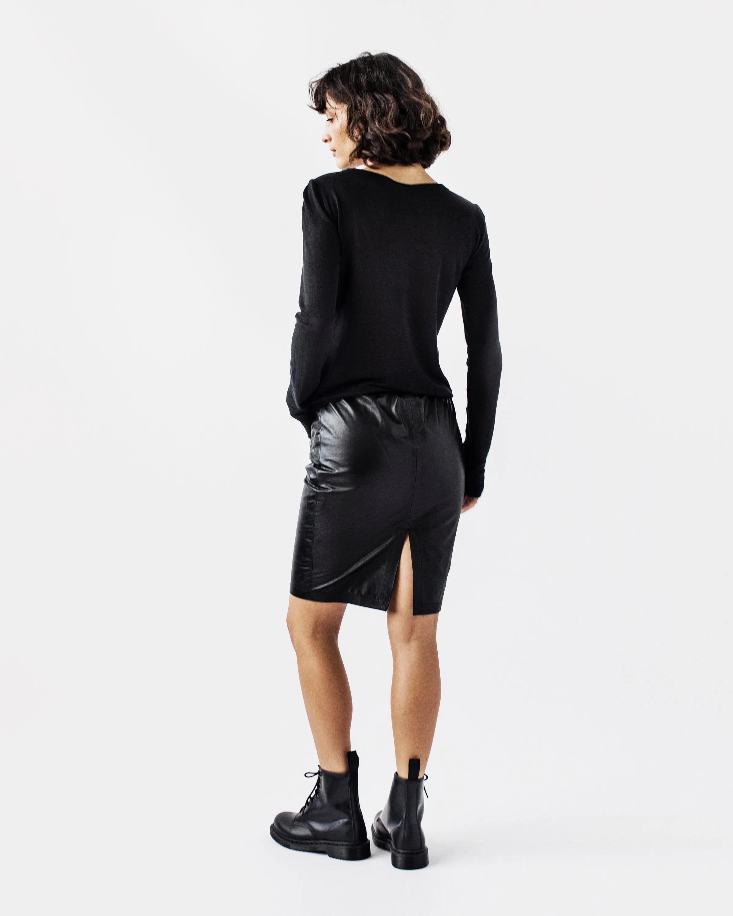 Anaïs Skirt in Japanese Plongé Leather