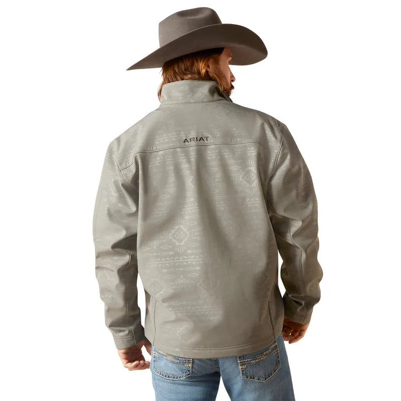 'Ariat' Men's Vernon 2.0 Softshell Jacket - Jetty Grey Embossed