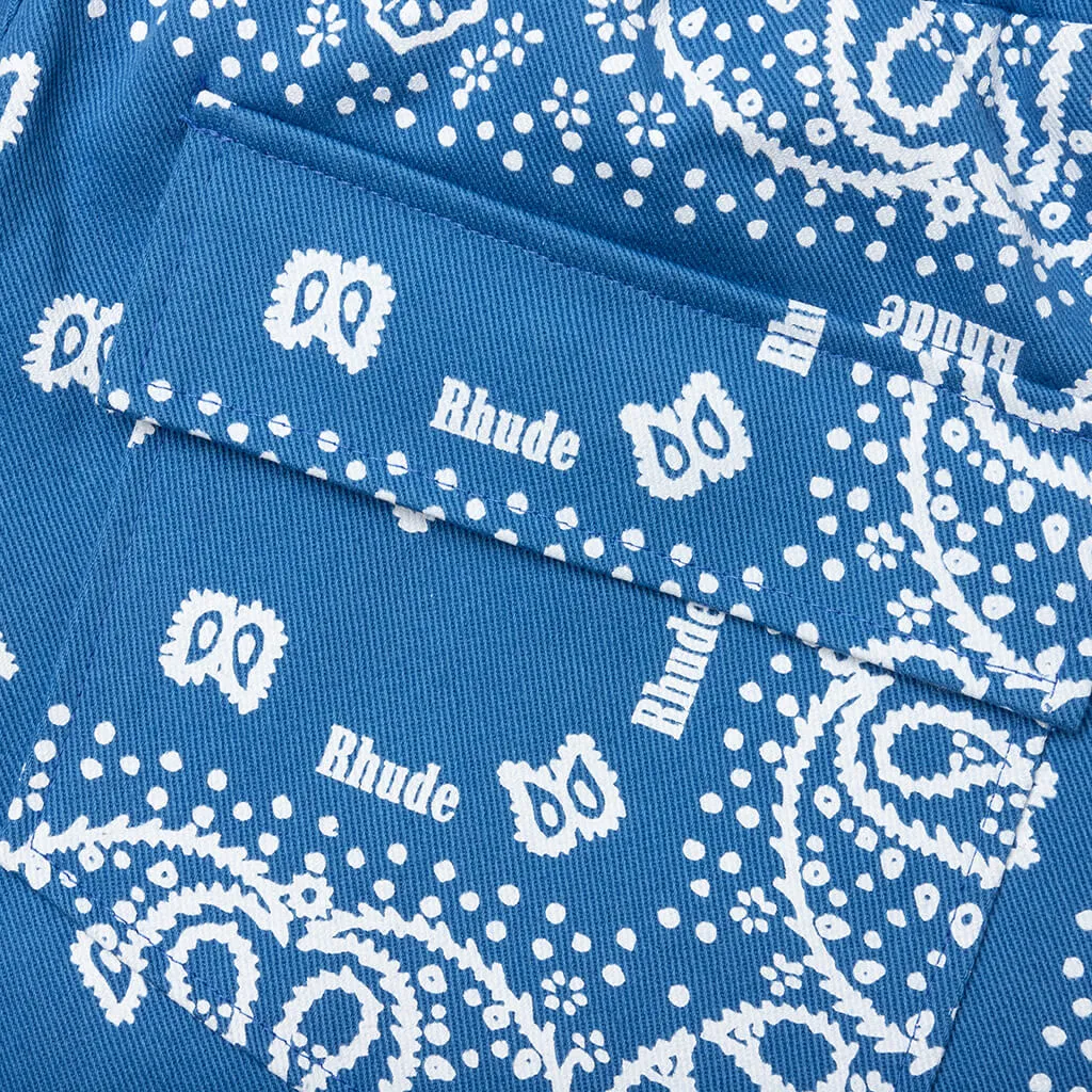 Bandana Shorts - Marine Blue