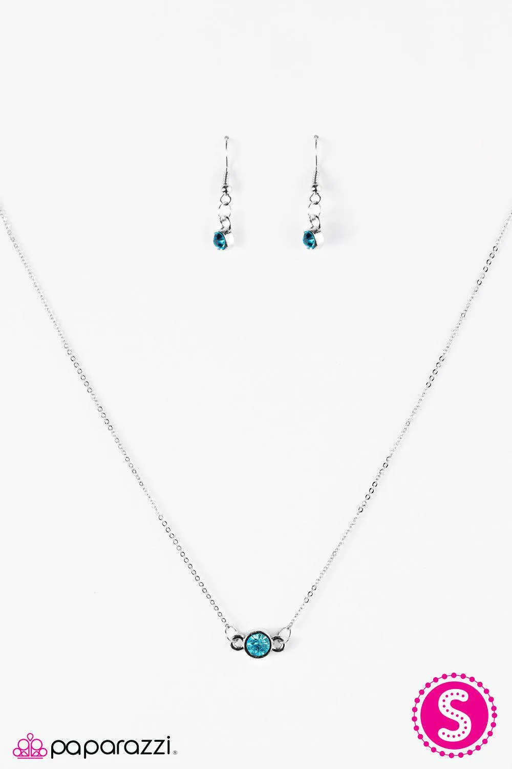 Beyond The Stars Blue Gem and Silver Necklace - Paparazzi Accessories