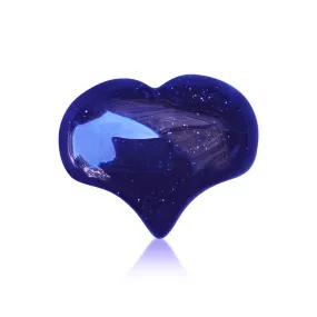 Blue Gold Sandstone Heart Shaped Healing Gemstone for Ambition