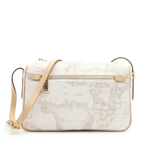 Borsa Donna a Tracolla Media 1A Classe Alviero Martini stampa Geo White D026