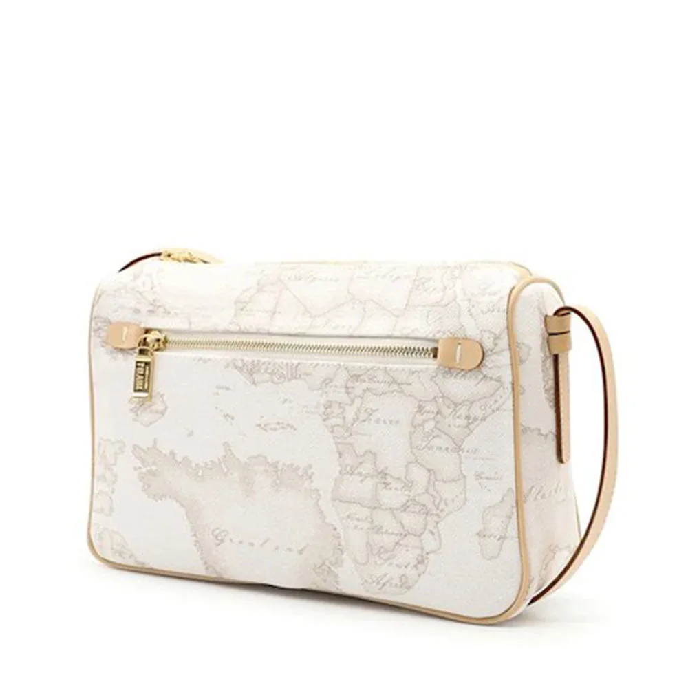 Borsa Donna a Tracolla Media 1A Classe Alviero Martini stampa Geo White D026