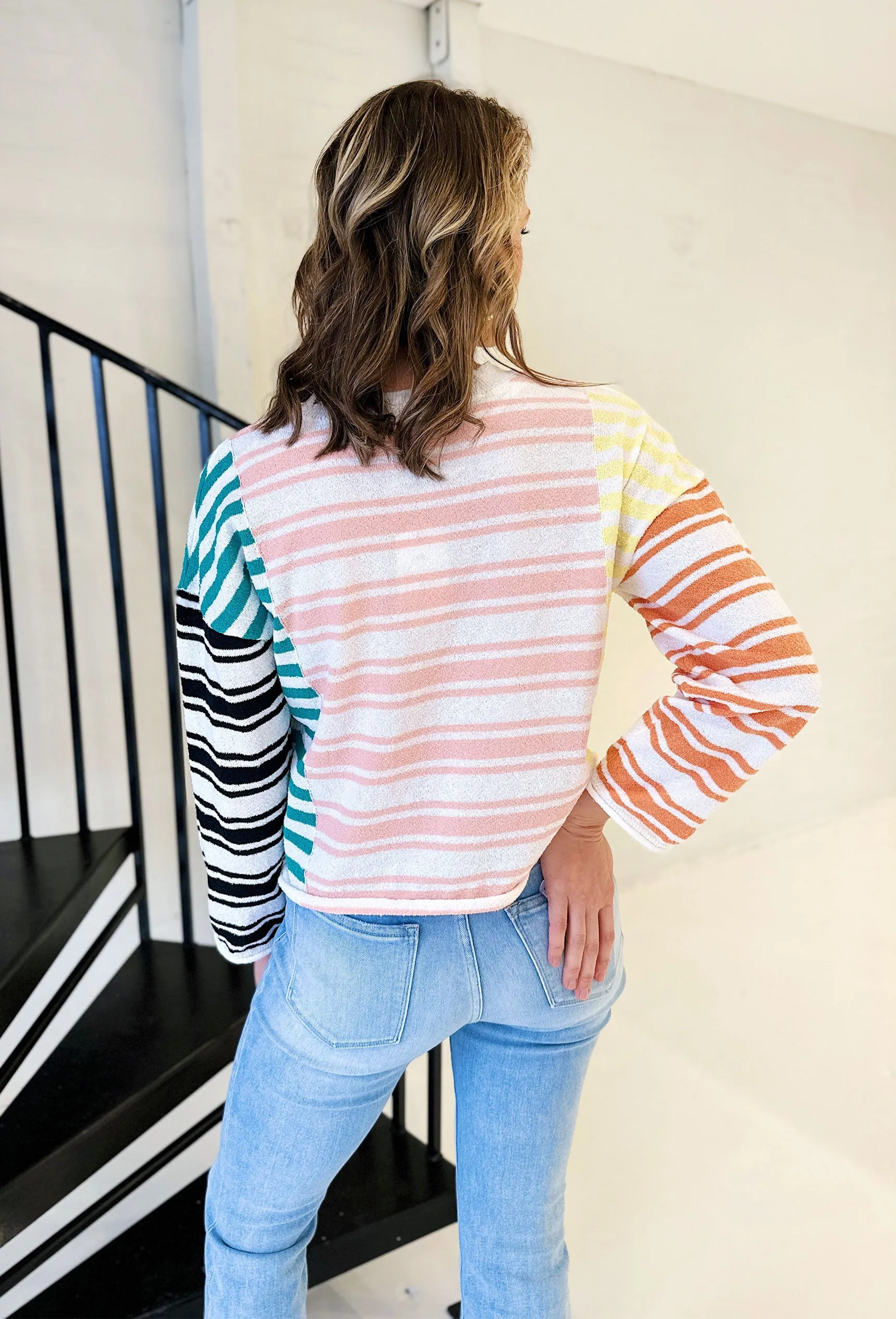 Breeze Along Striped Sweater