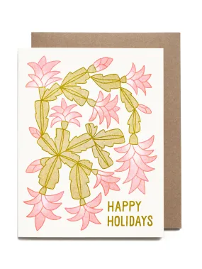 Christmas Cactus Holiday Card