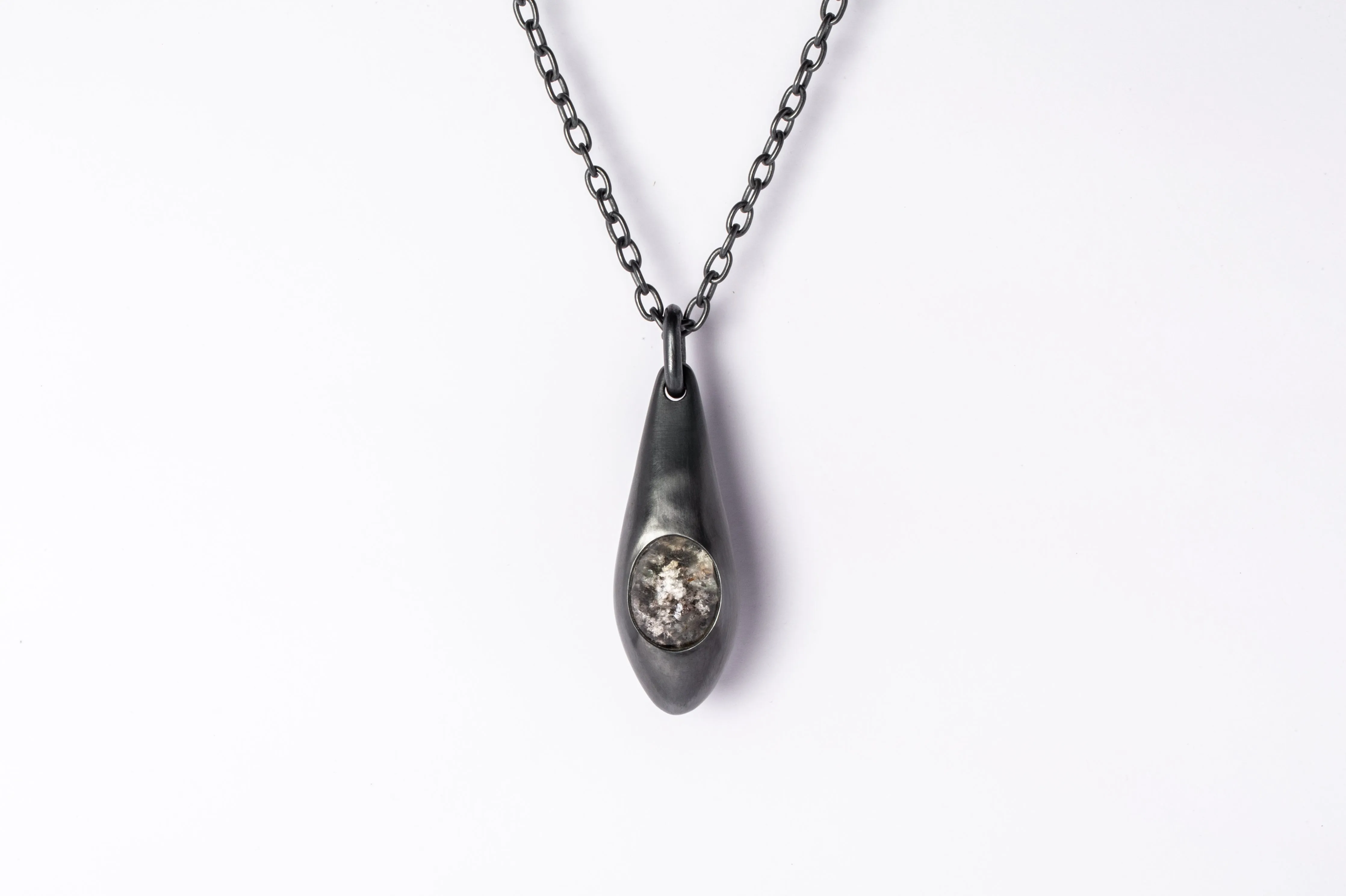 Chrysalis Necklace (Cremaster Emergence, Garden Quartz, KA GQ)