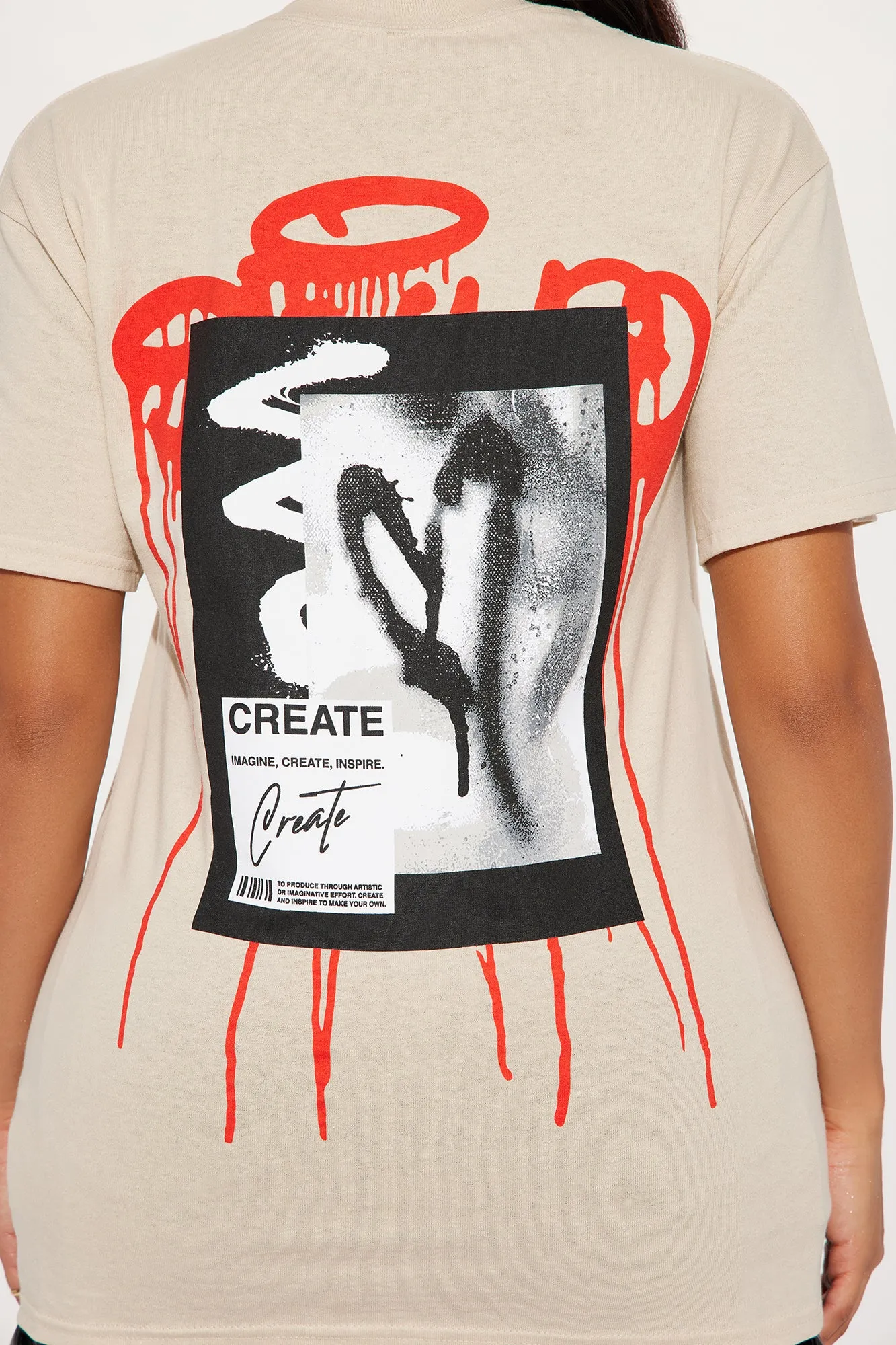 Create What You Love Graphic Tee - Sand