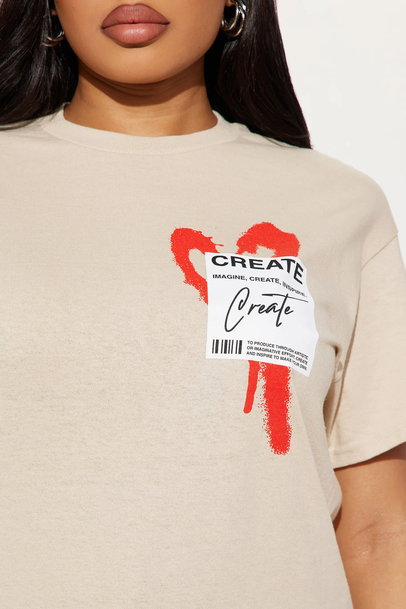 Create What You Love Graphic Tee - Sand