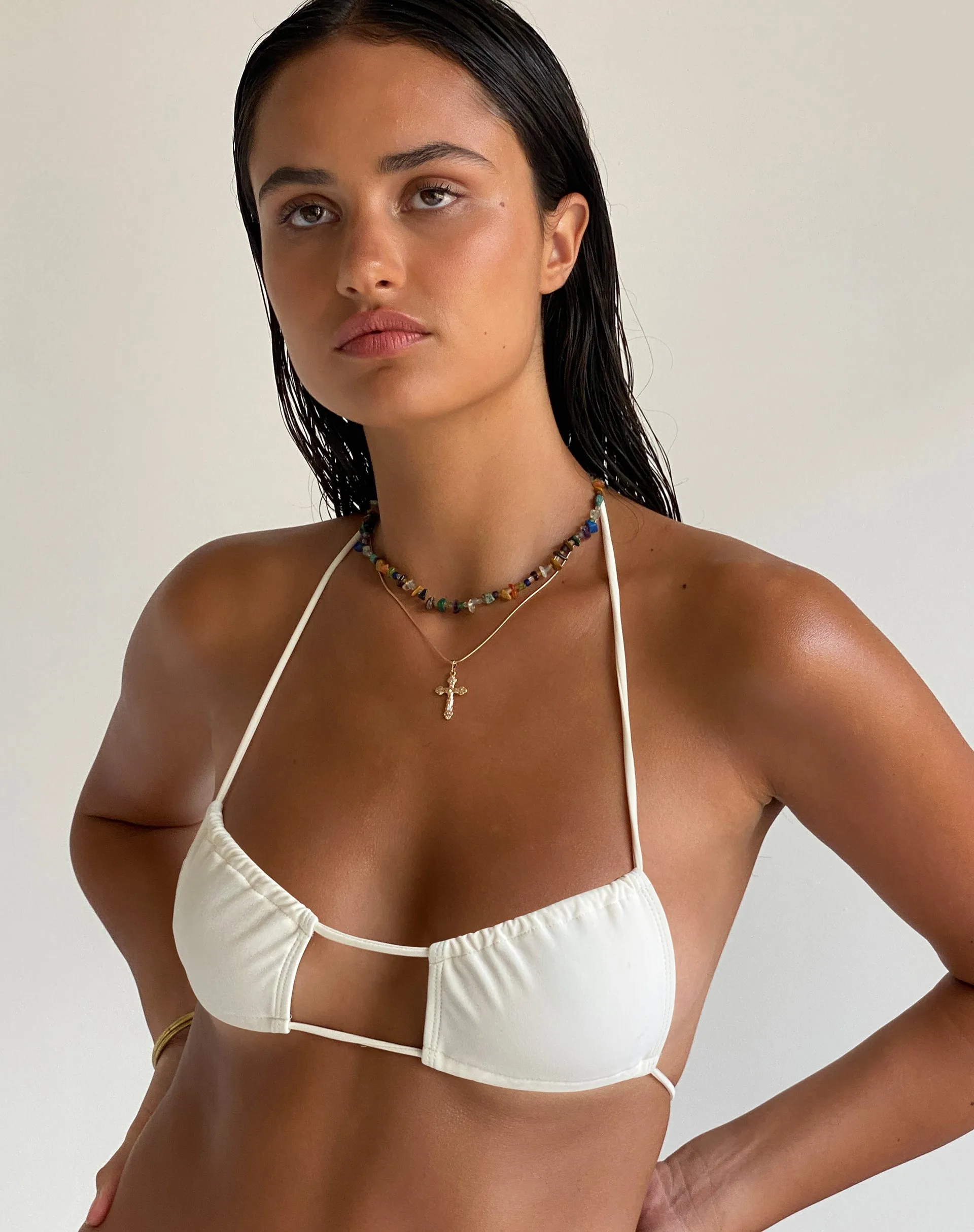 Dolan Bikini Top in Cream