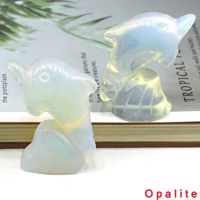 Dolphin Healing Crystal Figurine