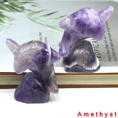 Dolphin Healing Crystal Figurine