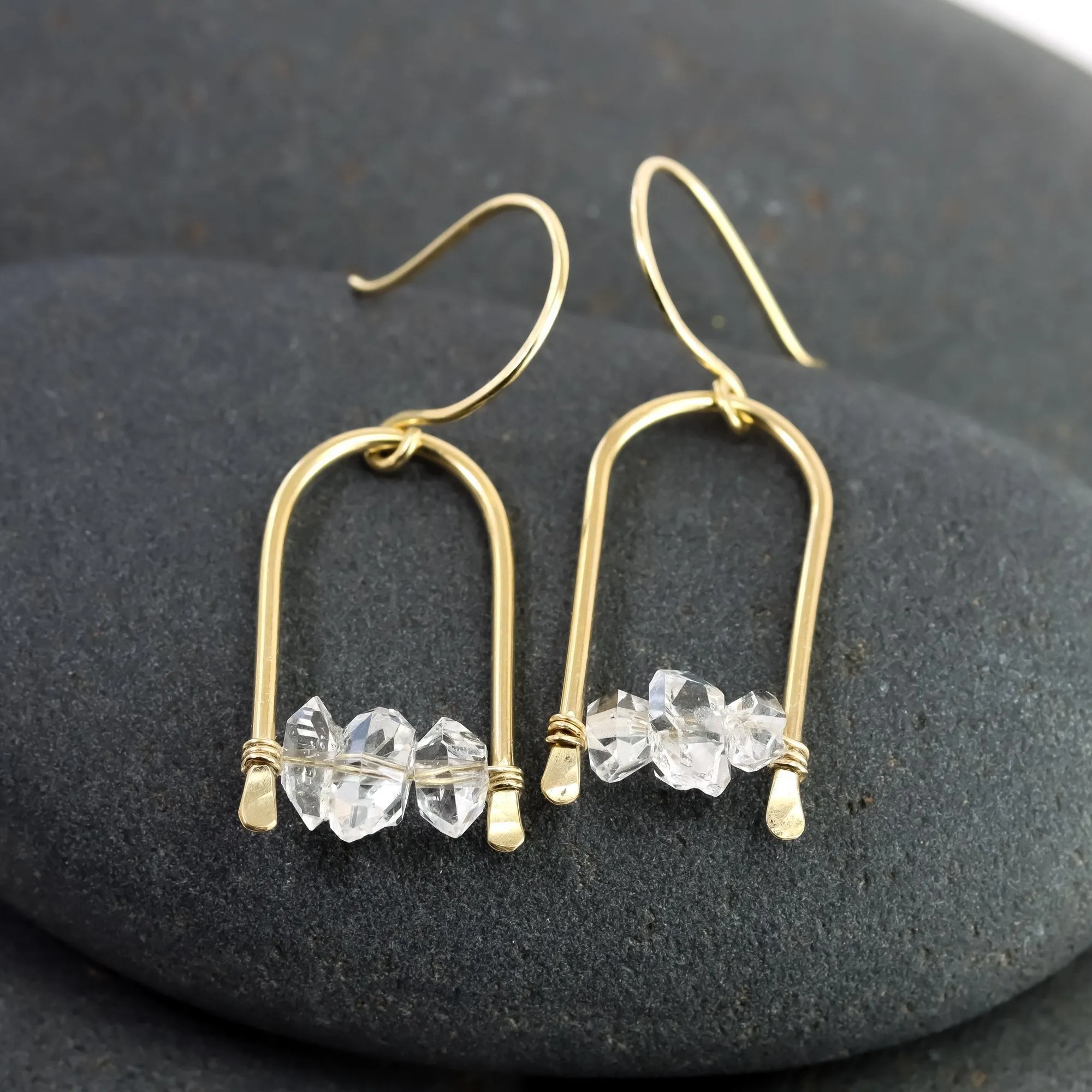 Herkimer Arch Earrings