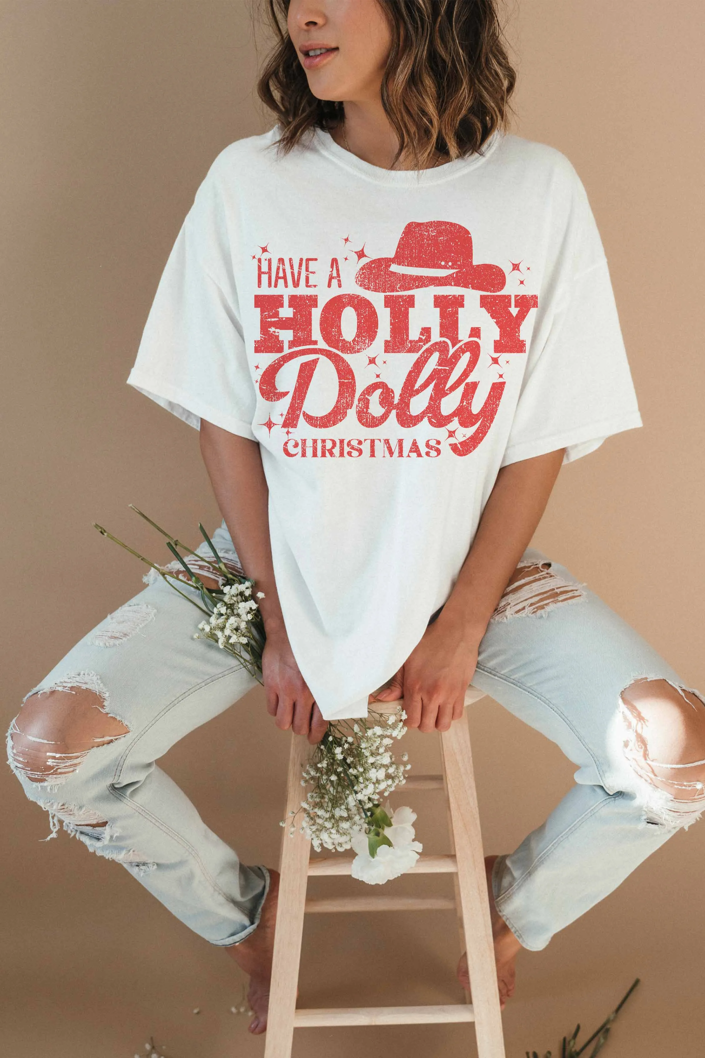 Holly Dolly Tee - Sand