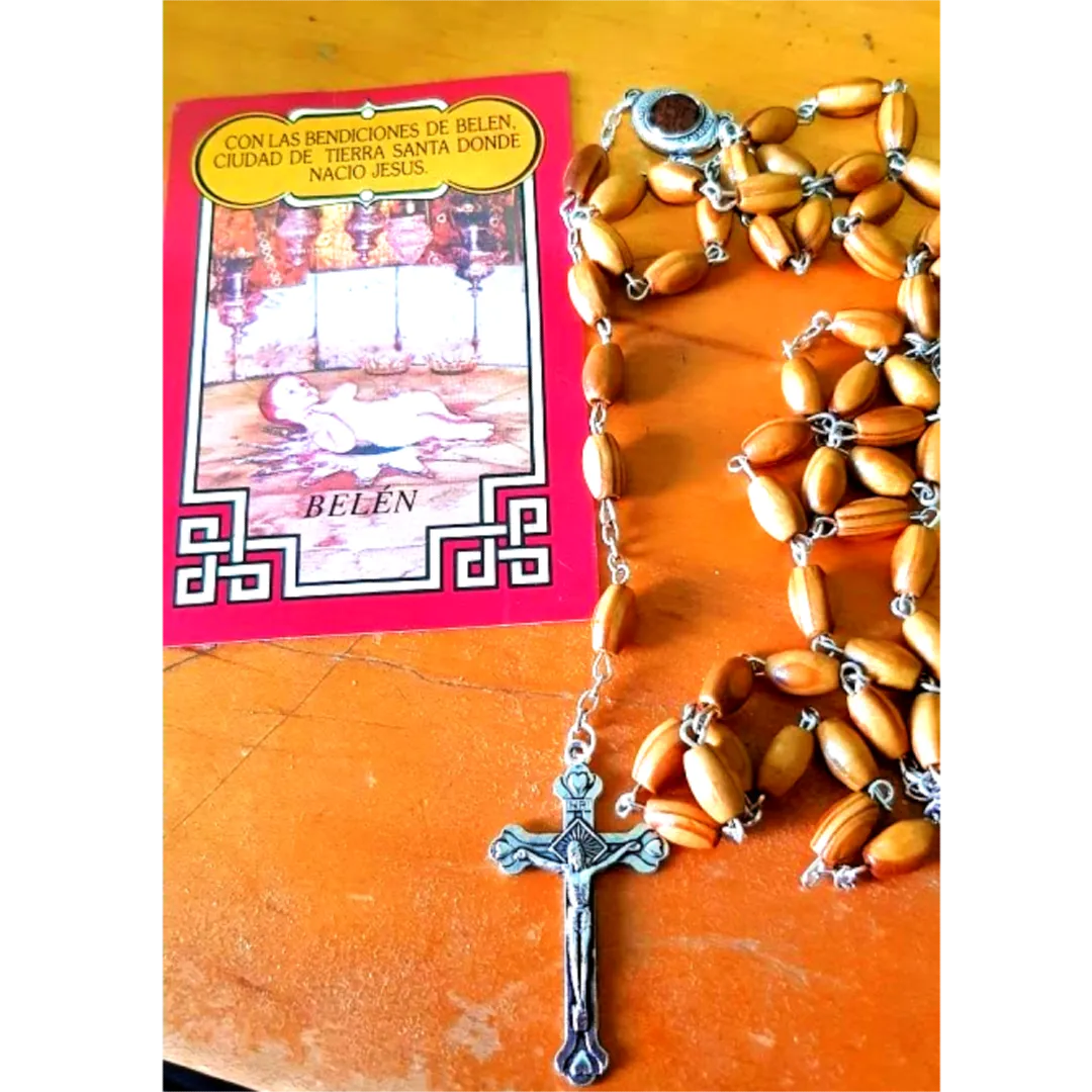 Holy Land Rosary Bethlehem Rosary Olive Wood Beads