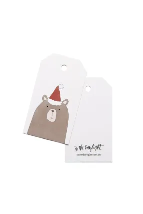 In The Daylight - Christmas Bear - Gift Tag - Set Of 5