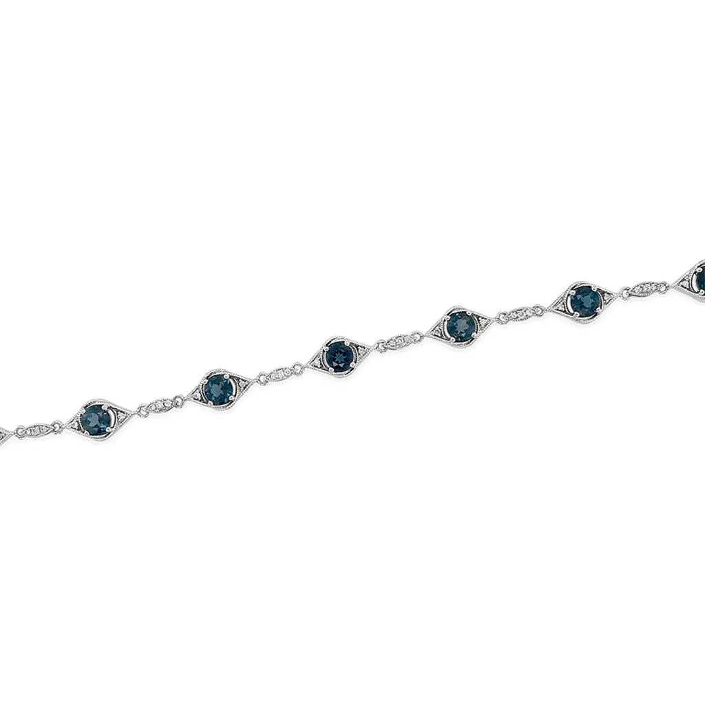 Irisa by Martin Binder London Blue Topaz & Diamond Bracelet