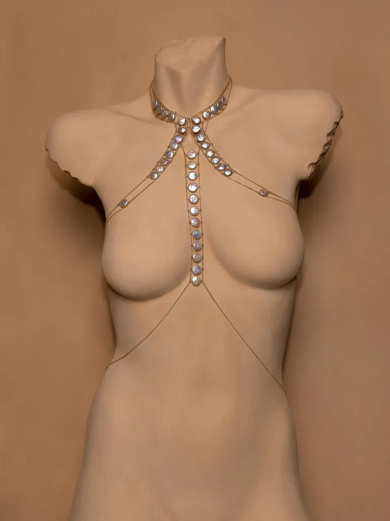 Master X Pearl Body Chain