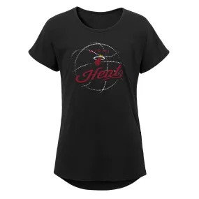 Miami HEAT Girls Star Ball Tee