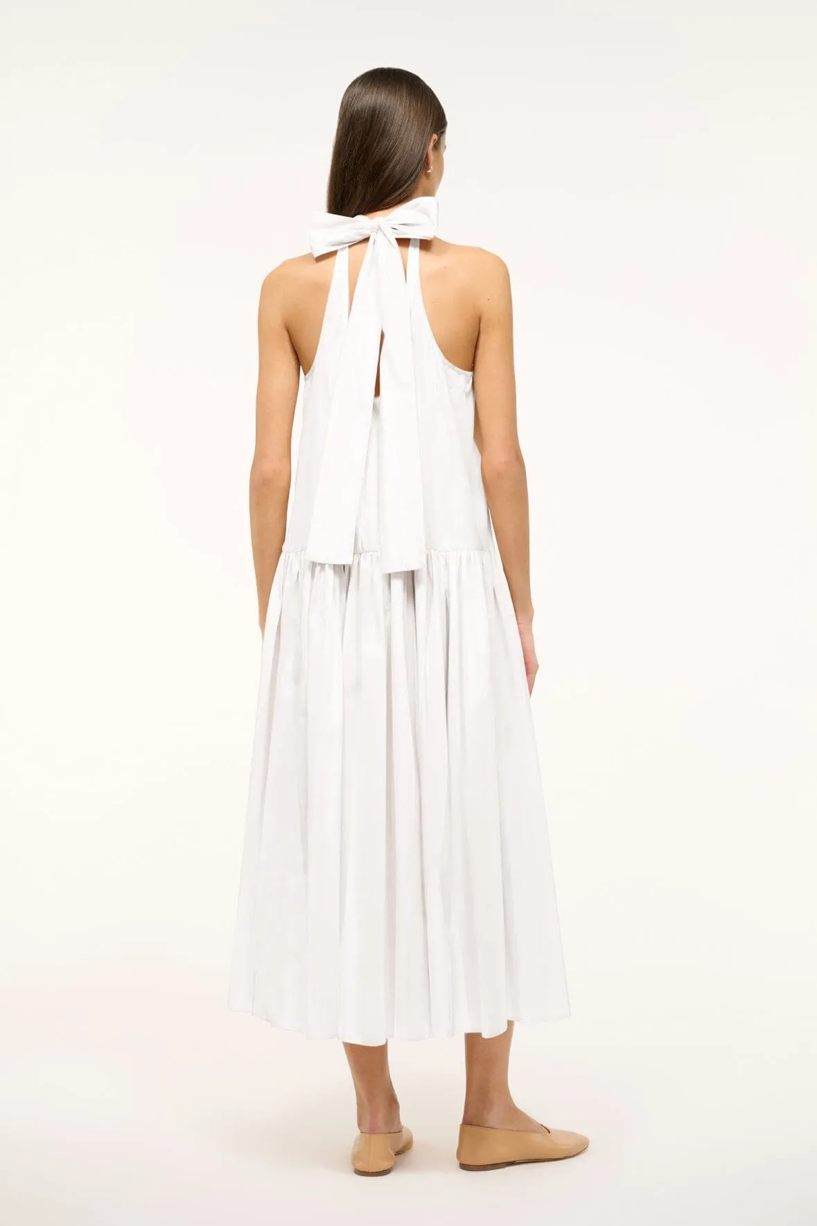 MIDI MARLOWE DRESS | WHITE