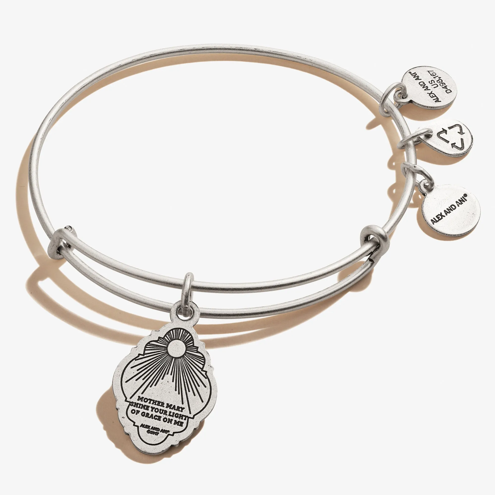 Mother Mary Charm Bangle