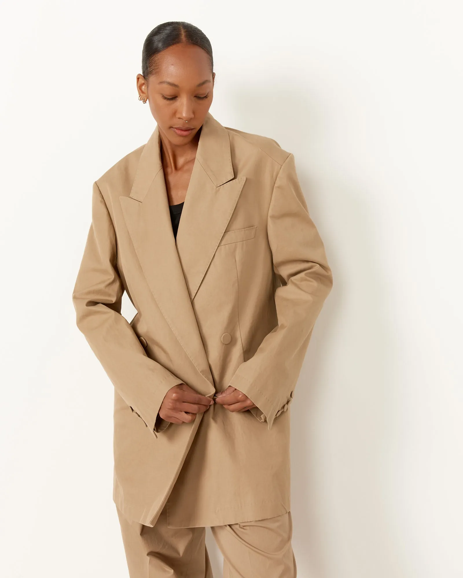 Oversized Blazer in Beige