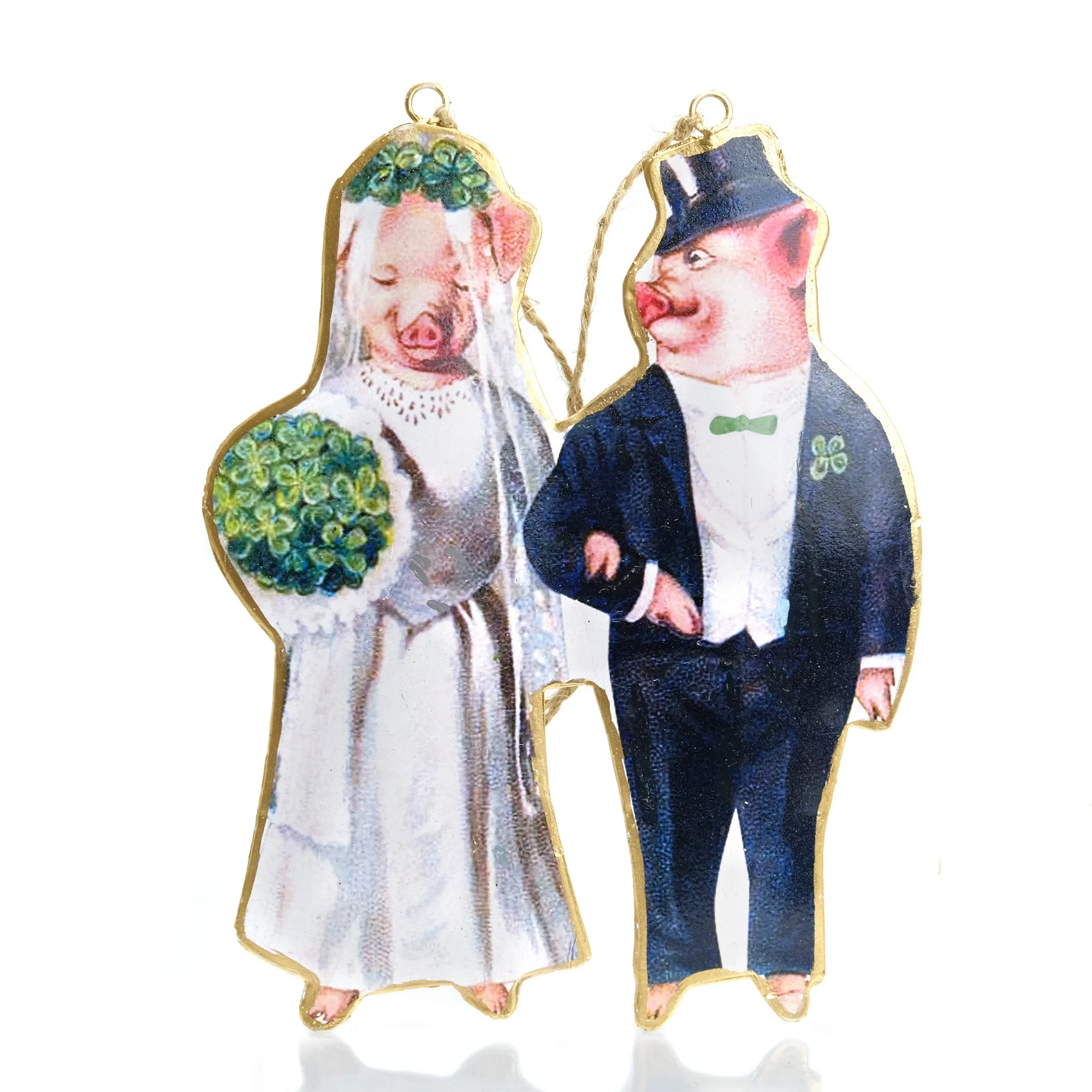 Pig Bride/Groom Ornament