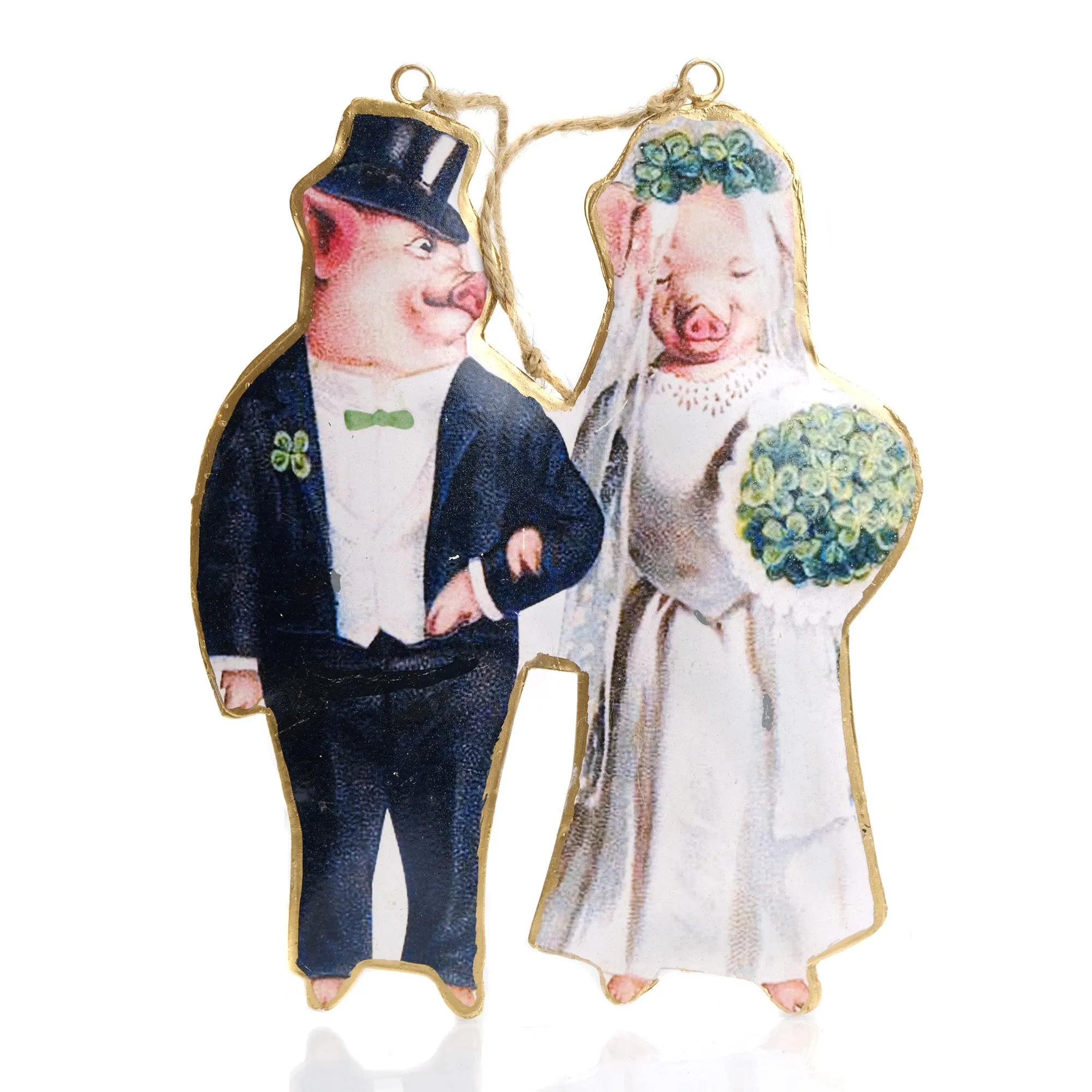 Pig Bride/Groom Ornament