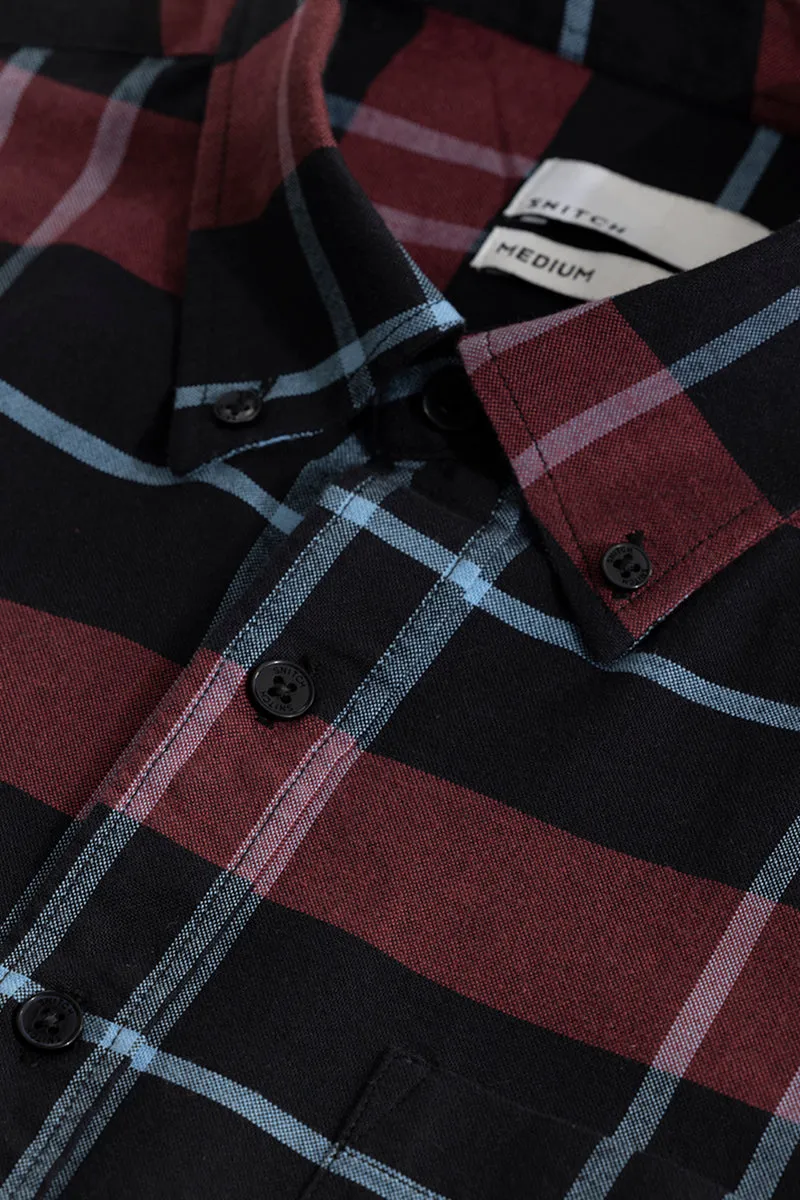 Quardo Check Maroon Shirt