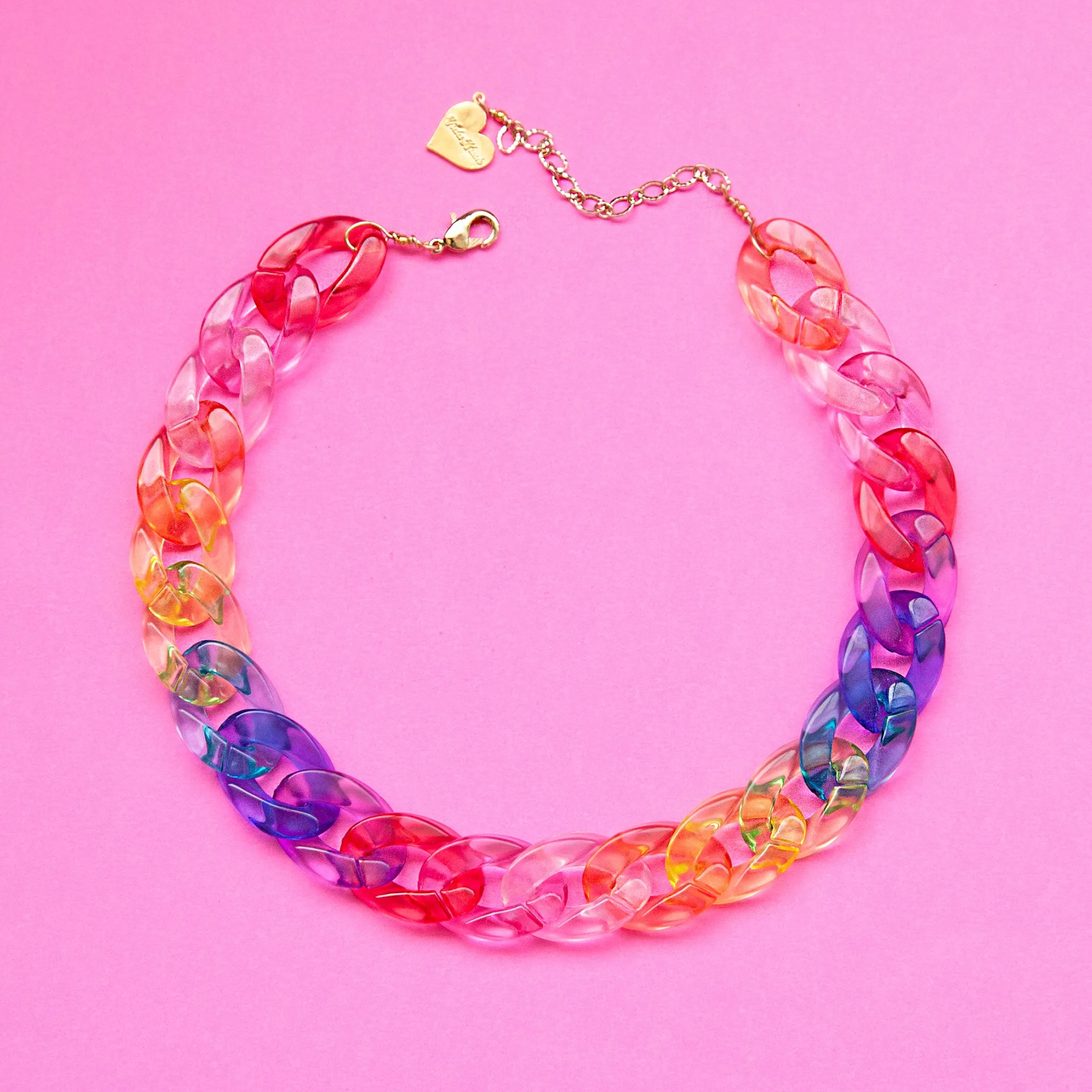 Rainbow Brite Clear Choker