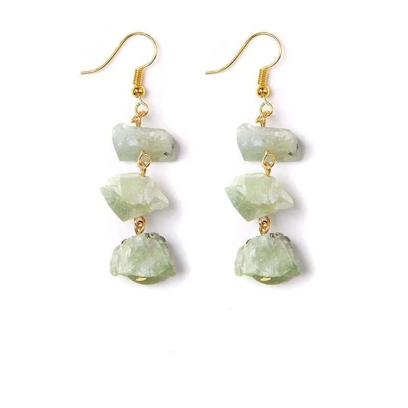 Raw Minerals Natural Drop Earrings