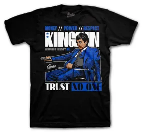 Retro 5 Racer Blue Shirt - Trust Issues - Black