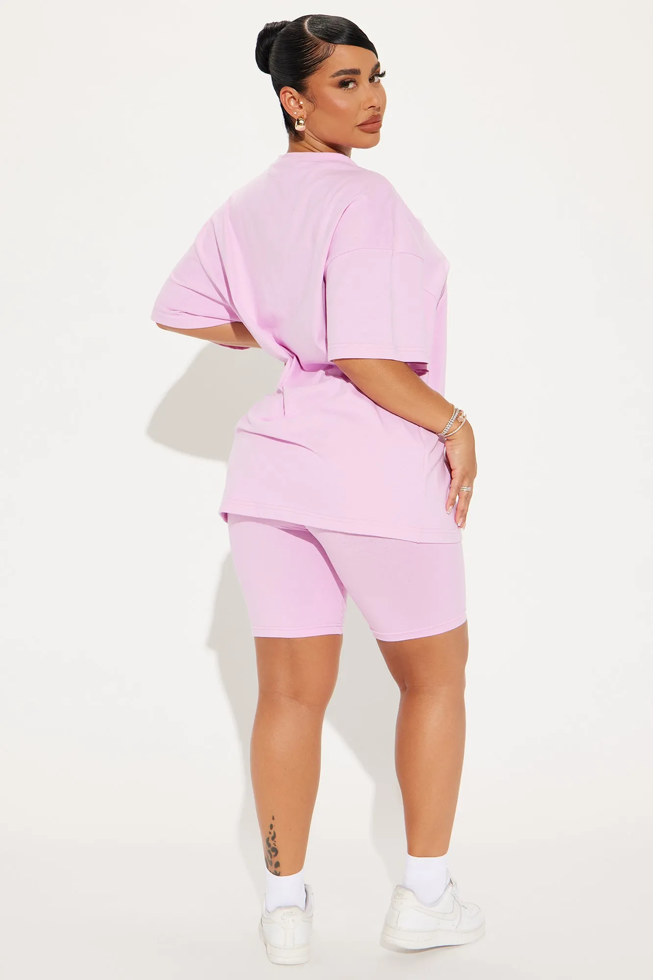 Rich & Sportie Biker Short Set - Pink