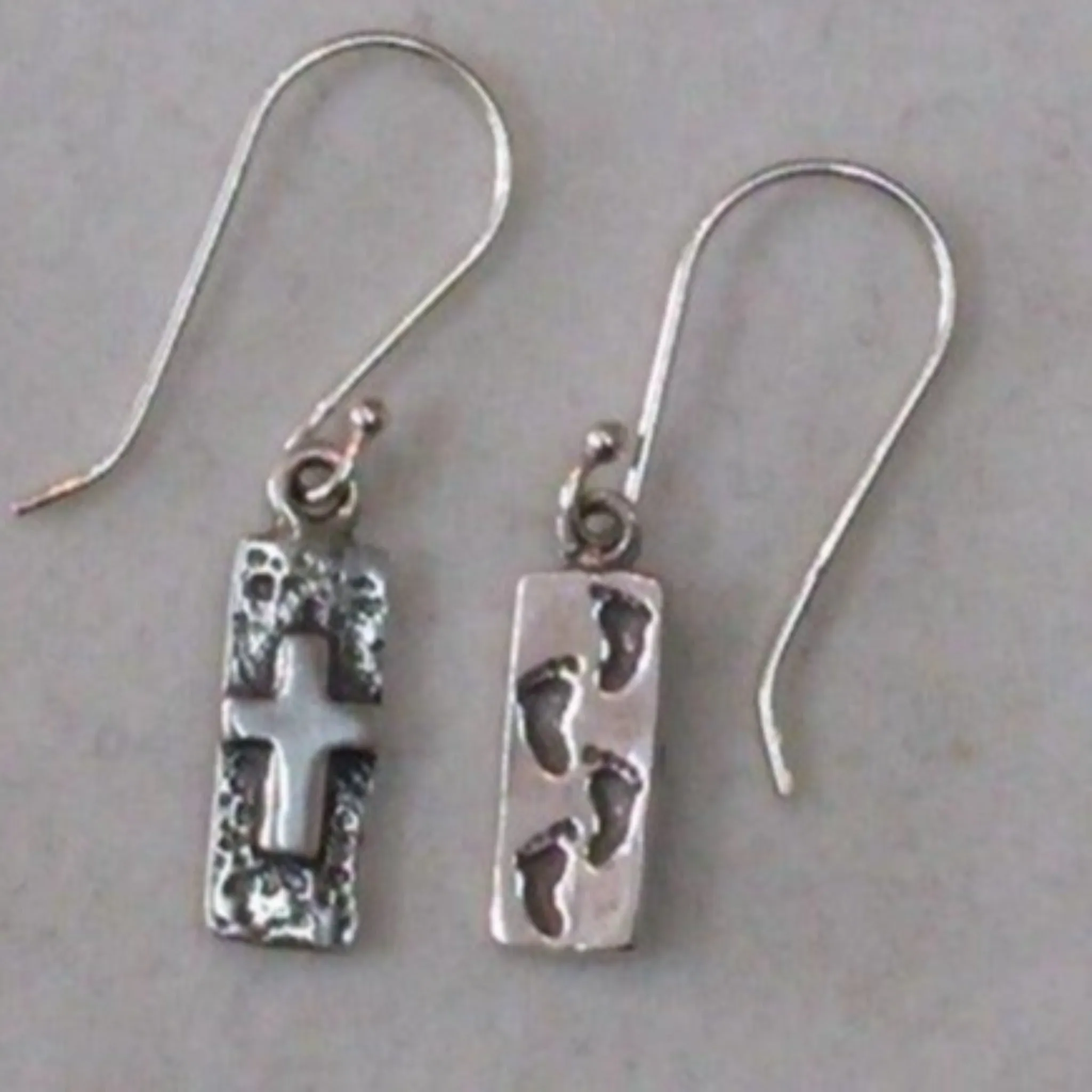 Sterling Silver cross earrings from the Holy Land  Christmas gift for her