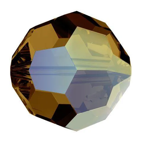 Swarovski 4mm Round - Colorado Topaz AB (10 Pack)