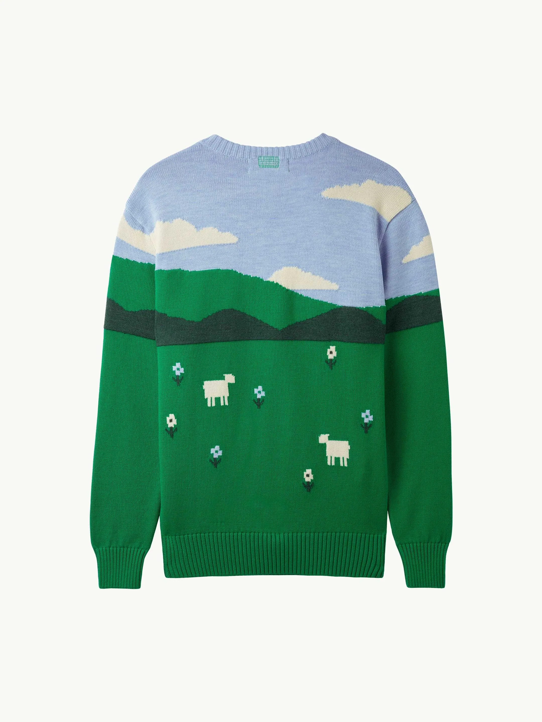 The Sheepscape Crewneck - Bottle Green