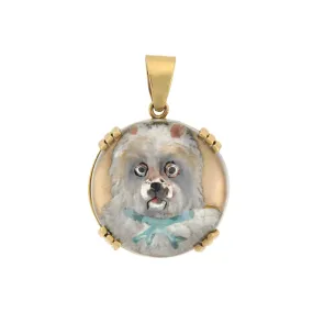 Victorian 14kt West Highland "Westie" Terrier Dog Essex Pendant