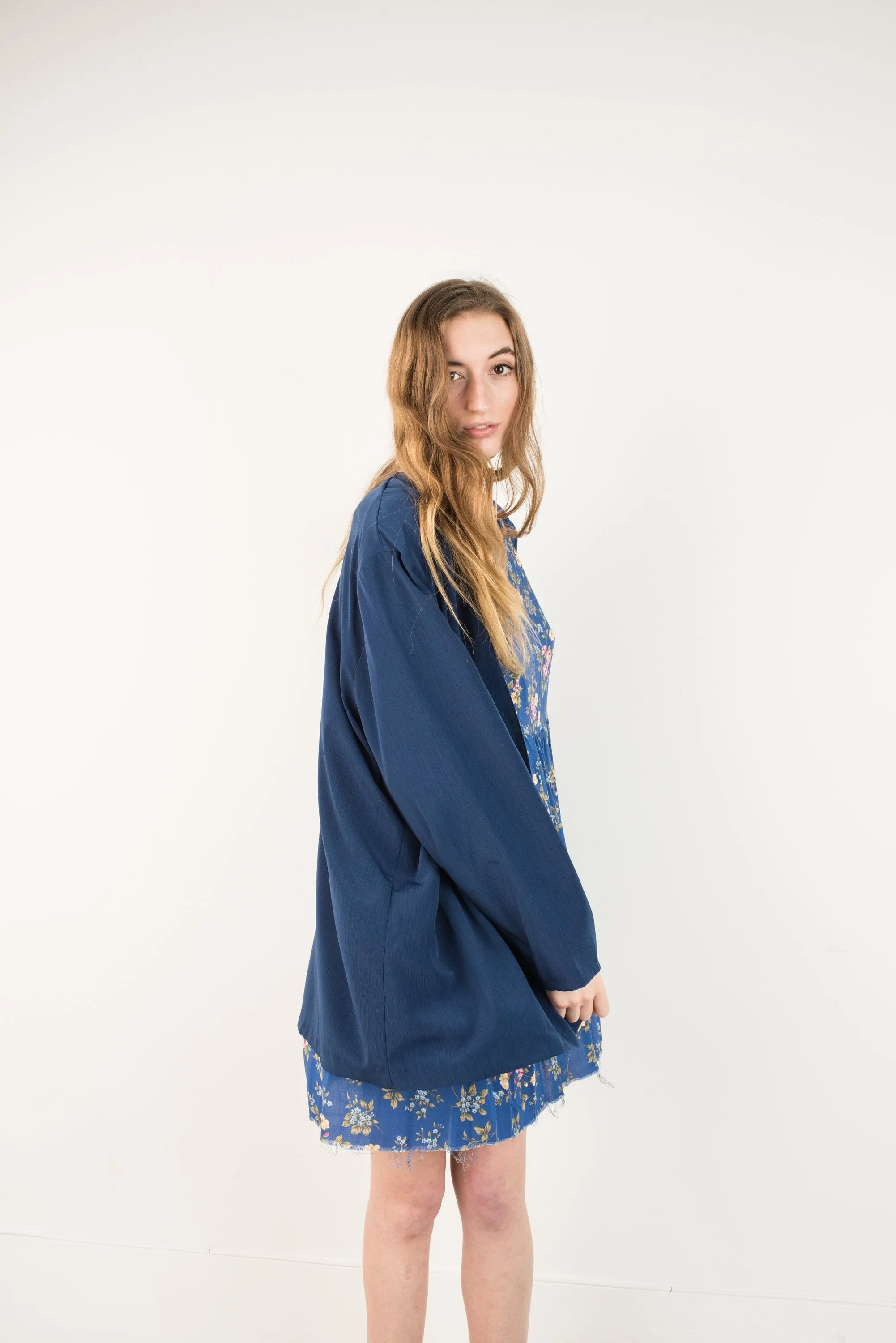 Vintage Night Sky Oversized Summer Jacket (S)