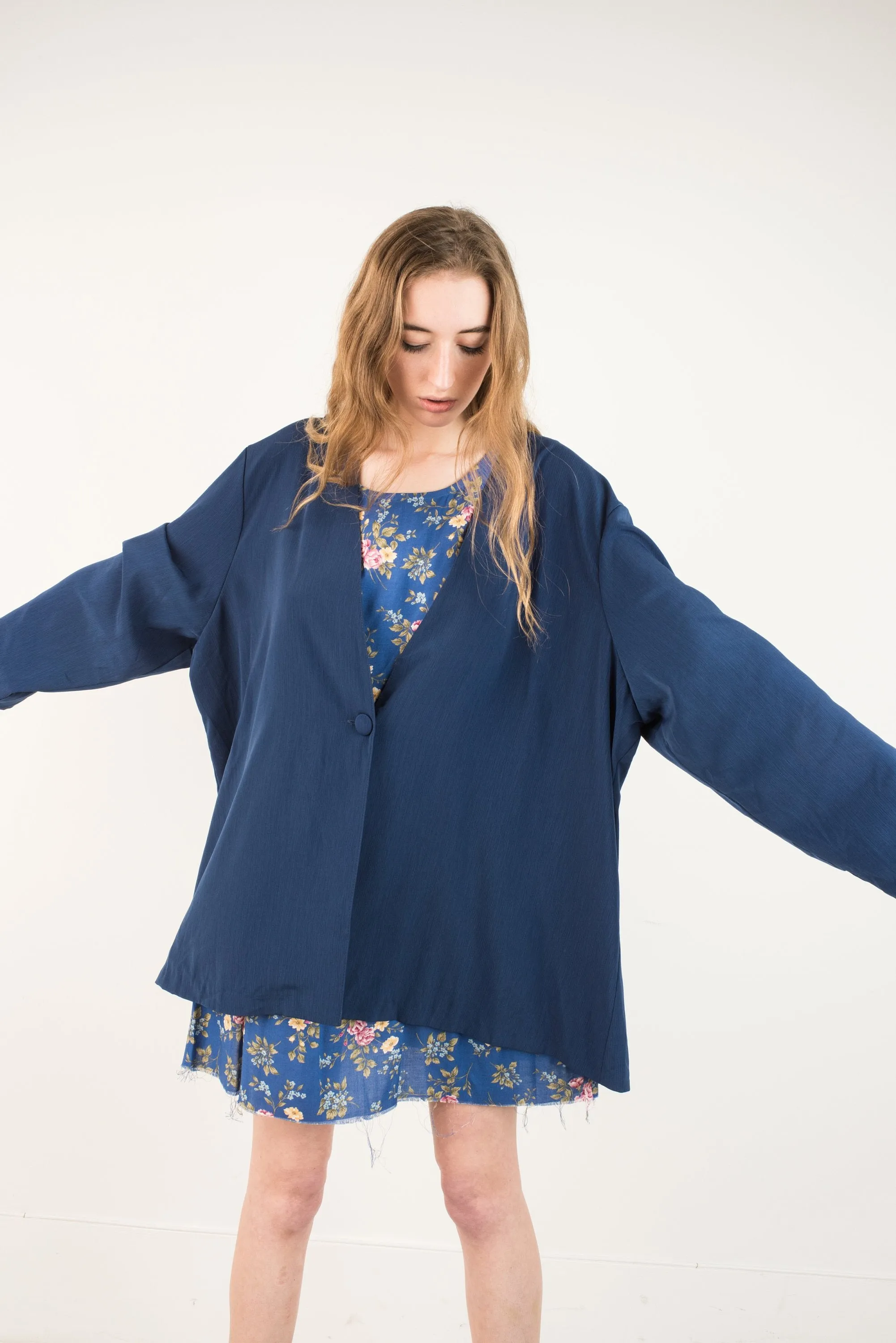 Vintage Night Sky Oversized Summer Jacket (S)