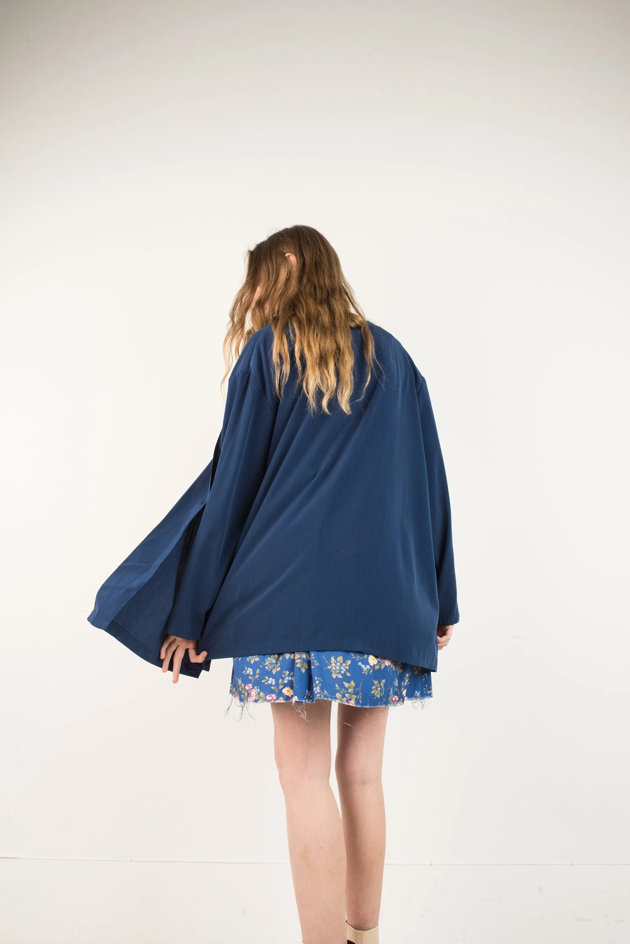 Vintage Night Sky Oversized Summer Jacket (S)