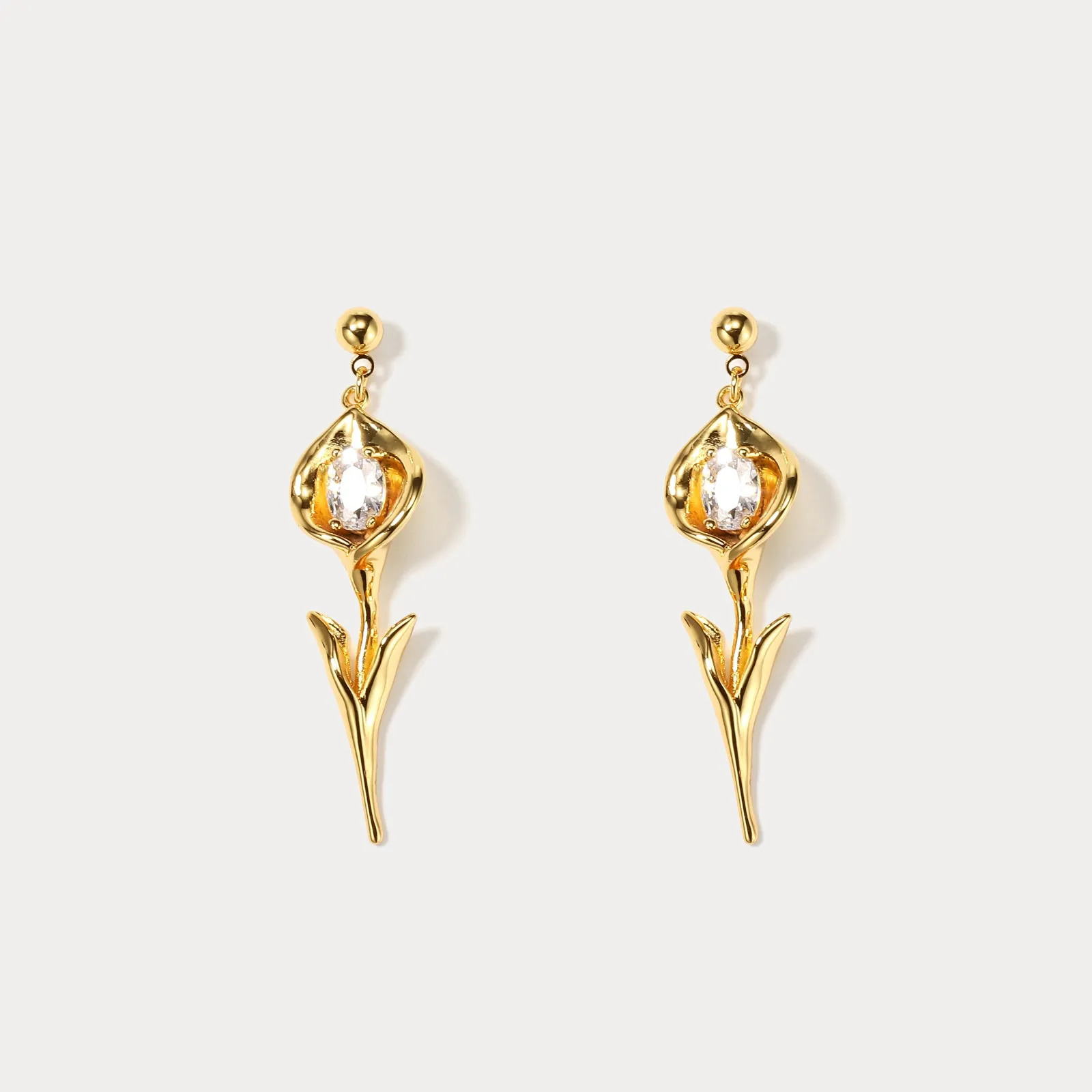 Vintage Tulip Earrings