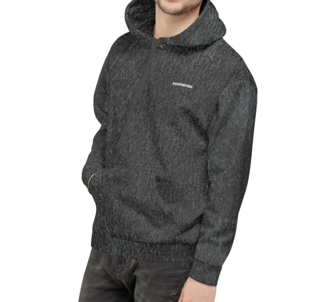 WASHED-EFFECT SKATE-EASY HOODIE - BLACK