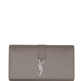 Y-Line Flap Wallet, Warm Taupe/Nickle